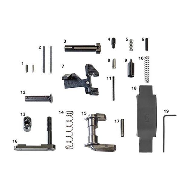 Picture of Ar-15 Super Duty Lower Parts Kit Black