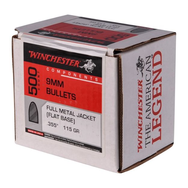 Picture of 9Mm (0.355'') 115Gr Fmj Flat Base 500/Box