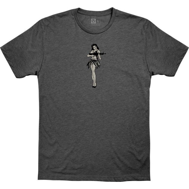 Picture of Hula Girl Cvc T-Shirt Medium Charcoal