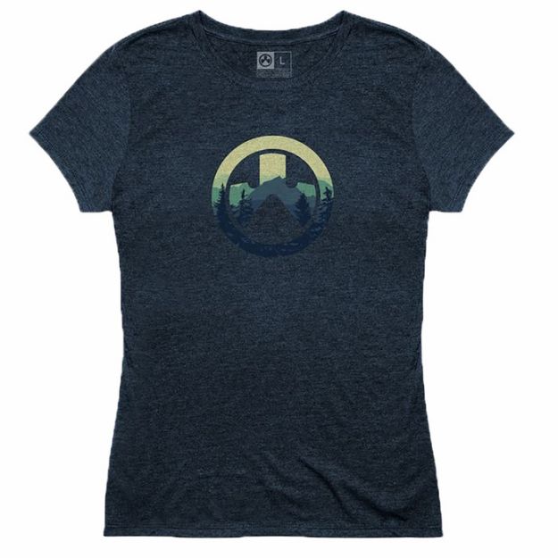 Picture of Cascade Icon Logo T-Shirt Navy Heather Small
