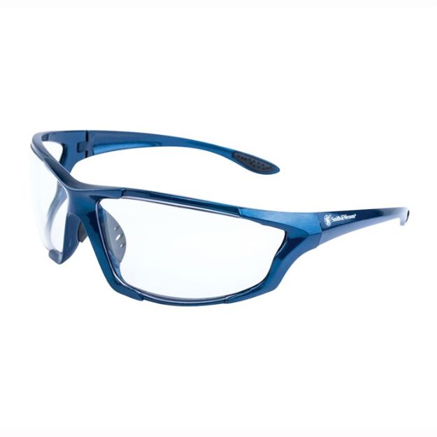 Picture of S&W Major Blue Frame/Clear Lens Glasses