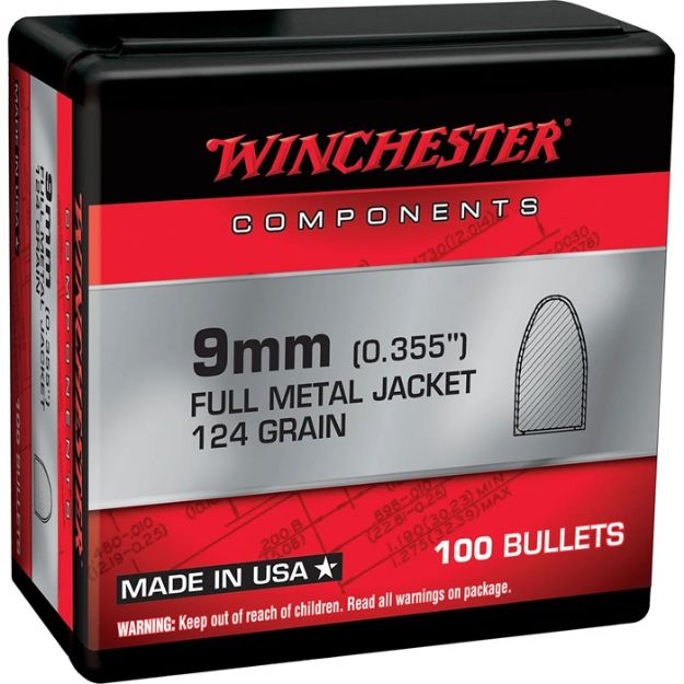 Picture of Full Metal Jacket 9Mm (0.355'') 124Gr Fmj 100/Box