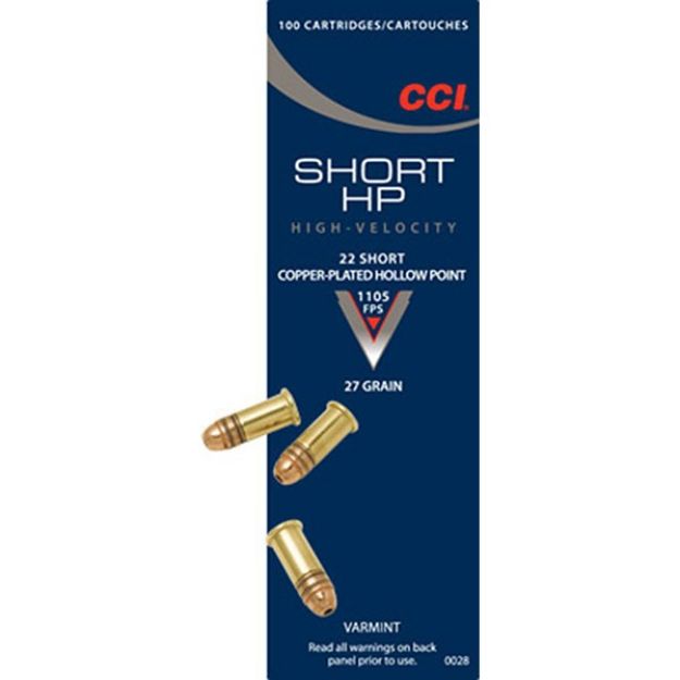 Picture of 22 Short 27Gr Copper Plated Hollow Point 100/Box
