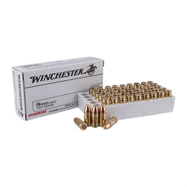 Picture of Usa White Box 9Mm Nato 124Gr Fmj 50/Box