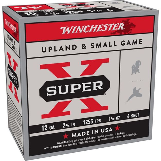 Picture of Super-X 12 Gauge 2-3/4'' 1-1/8 Oz #4 Shot 25/Box