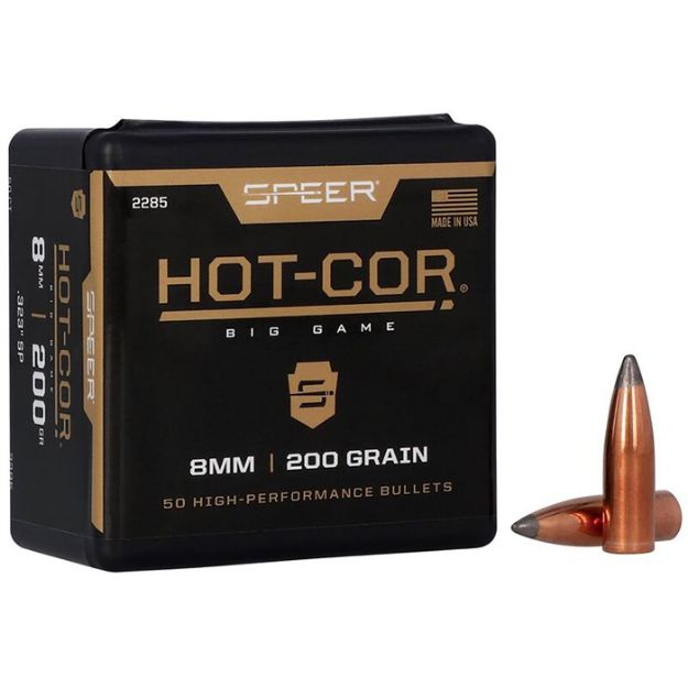 Picture of Hot-Cor 8Mm Cal. (0.323'') 200Gr Spitzer Soft Point 50/Box