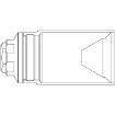 Picture of Mini Muzzle Brake 0.456 1/2-28 Thread Taper Shoulder Black