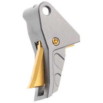 Show details for I.T.T.S. Trigger For Springfield Echelon Gray W/Gold Screw Picture of I.T.T.S. Trigger For Springfield Echelon Gray W/Gold Screw