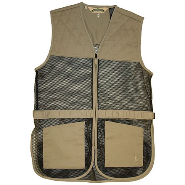 Picture of Full Mesh Dual Pad Shooting Vest Khaki 2Xl