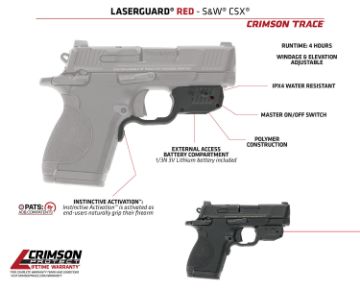 Show details for Laserguard S&W Csx Red Picture of Laserguard S&W Csx Red