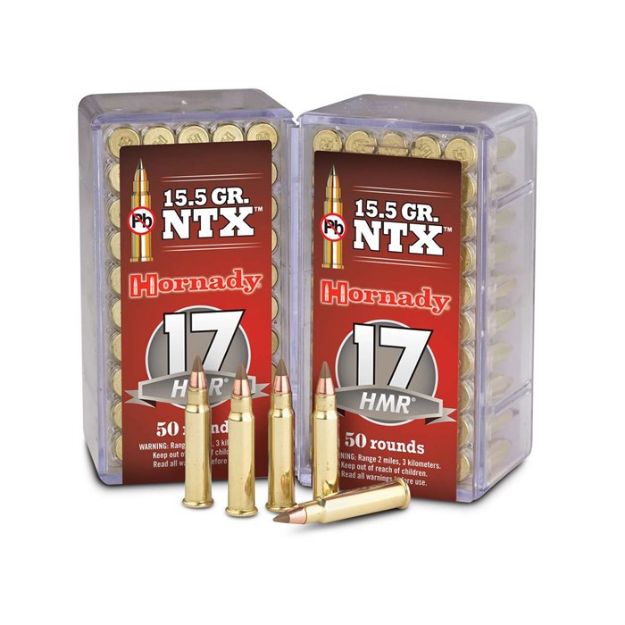 Picture of Hornady 17Hmr 15.5Gr Ntx 2525Fps 50Rd 40Bx/Cs