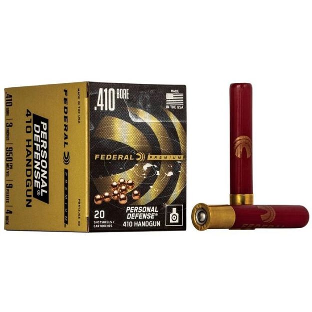 Picture of Federal Premium 410 3" #4 Buck 9 Pellet 20Rd 10Bx/Cs