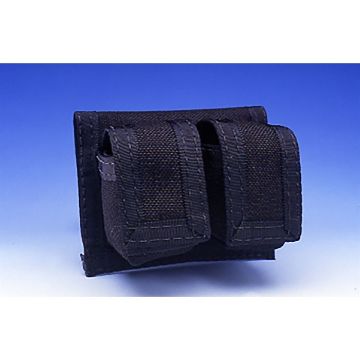 Show details for HKS DOUBLE POUCH BLACK CORDURA Picture of HKS DOUBLE POUCH BLACK CORDURA