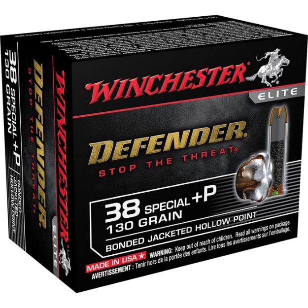 Picture of Winchester Supreme 38 Special +P 130Gr Pdx1 Def 20Rd 10Bx/Cs