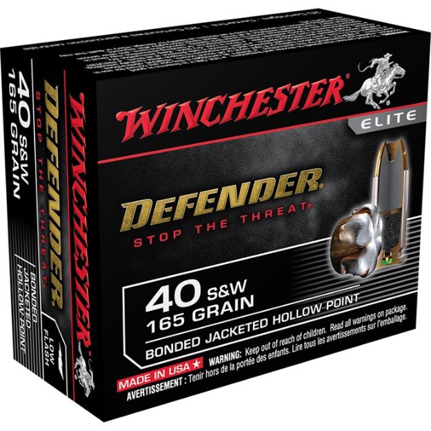 Picture of Winchester Supreme Elite 40 Sw 165Gr Pdx1 Def 20Rd 10Bx/Cs