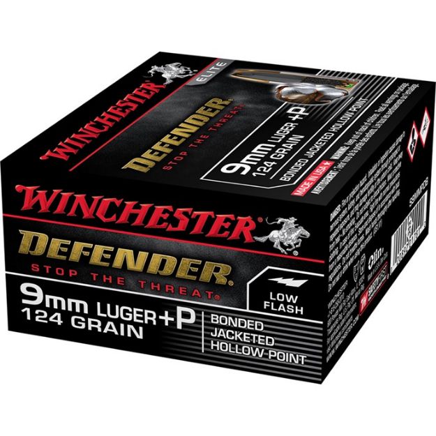 Picture of Winchester Supreme 9Mm Luger 124Gr Pdx1 Def 20Rd 10Bx/Cs