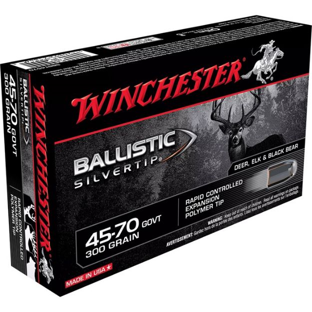 Picture of Winchester Supreme 45-70 Gov 300Gr Silvertip 20Rd 10Bx/Cs