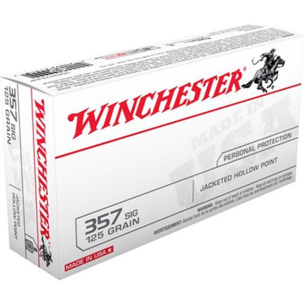 Picture of Winchester Usa 357 Sig 125Gr Jhp 50Rd 10Bx/Cs