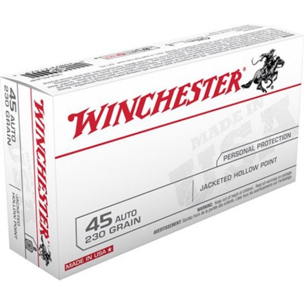 Picture of Winchester Usa 45 Acp 230Gr Jhp 50Rd 10Bx/Cs