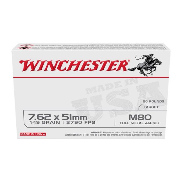 Picture of Winchester Usa 7.62X51 149Gr Fmj 20Rd 25Bx/Cs