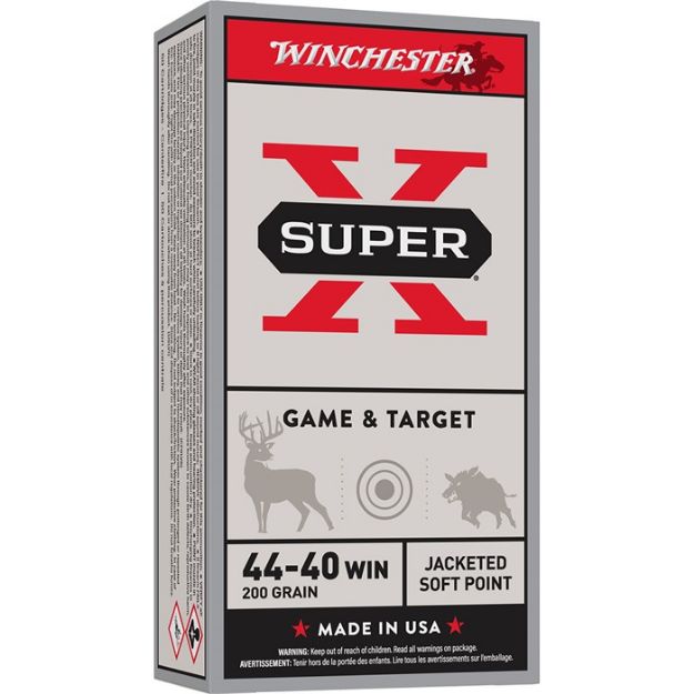 Picture of Winchester Super-X 44-40 Win 200Gr Jsp-Fn 50Rd 10Bx/Cs