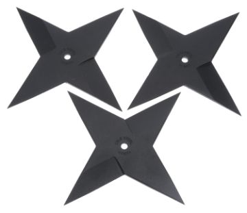 Show details for Cold Steel Medium Sure Strike Throwing Star 3-Pack Black Picture of Cold Steel Medium Sure Strike Throwing Star 3-Pack Black
