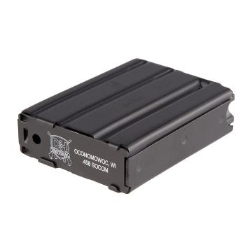 Show details for D&H Tactical Magazine 458Soc 4Rd Blk W/Laser Logo Ar15 Picture of D&H Tactical Magazine 458Soc 4Rd Blk W/Laser Logo Ar15
