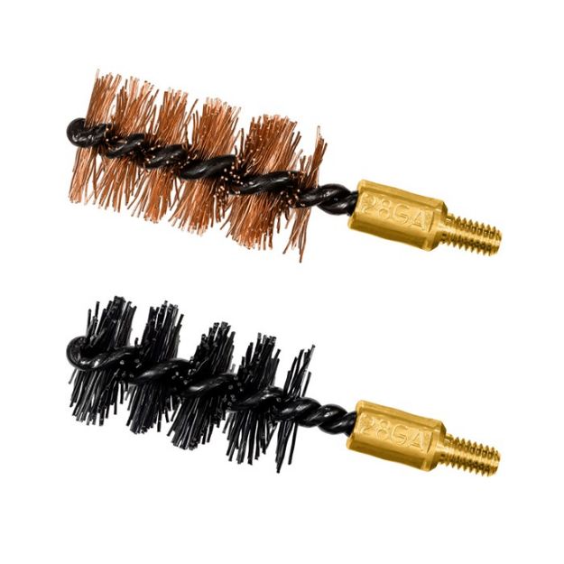 Picture of Otis Bore Brush .28 Ga 2-Pack 1-Nylon 1-Bronze 8-32Mm Thread