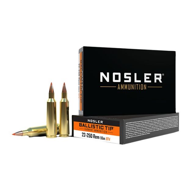 Picture of NOSLER 22-250 55GR BT 20/200