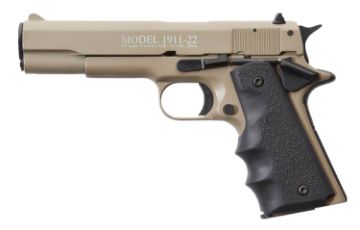 Show details for Chiappa 1911-22 22Lr 5" Fs 10Rd Tan/Rubber Picture of Chiappa 1911-22 22Lr 5" Fs 10Rd Tan/Rubber