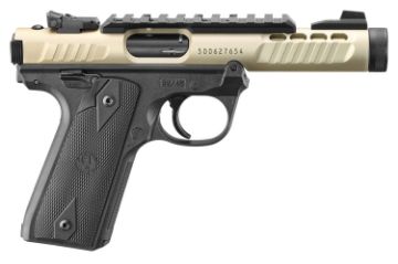 Show details for Ruger Mark Iv 22/45 Lite 22Lr 4.4" As Threaded Champagne Picture of Ruger Mark Iv 22/45 Lite 22Lr 4.4" As Threaded Champagne