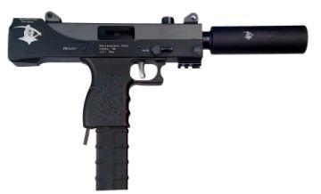 Show details for Mpa Defender 9Mm Top-Cocking 4.5" Threaded Grim Reaper 30Rd Picture of Mpa Defender 9Mm Top-Cocking 4.5" Threaded Grim Reaper 30Rd