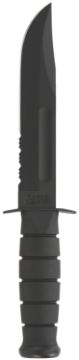 Show details for Ka-Bar Fighting/Utility Knife 7" Serr W/Plastic Sheath Black Picture of Ka-Bar Fighting/Utility Knife 7" Serr W/Plastic Sheath Black