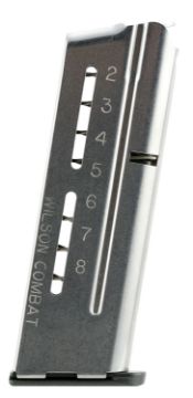 Show details for Wilson Magazine 1911 Etm 9Mm 8Rd Compact Sz. Flush Fit Pad Picture of Wilson Magazine 1911 Etm 9Mm 8Rd Compact Sz. Flush Fit Pad