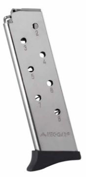 Show details for Mec-Gar Magazine Bersa Thunder 380Acp 8Rd Finger Rest Nickel Picture of Mec-Gar Magazine Bersa Thunder 380Acp 8Rd Finger Rest Nickel