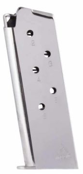 Show details for Mec-Gar Magazine 1911 Officers 45Acp 6Rd Nickel Picture of Mec-Gar Magazine 1911 Officers 45Acp 6Rd Nickel