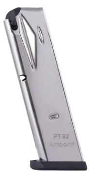 Show details for Mec-Gar Magazine Taurus Pt92 9Mm Luger 15Rd Nickel Picture of Mec-Gar Magazine Taurus Pt92 9Mm Luger 15Rd Nickel