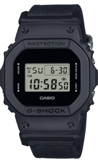 Picture of GSHOCK DW5600BCE1CR CLASSIC CORDURA CLOTH BLK