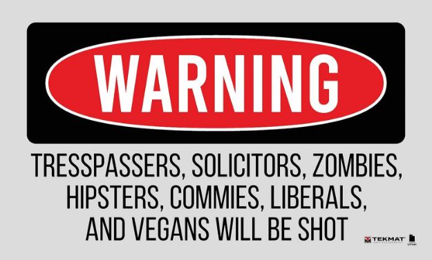 Picture of TEKMAT TEK42TRESPASSERS TRESPSSRS WILL BE SHOT