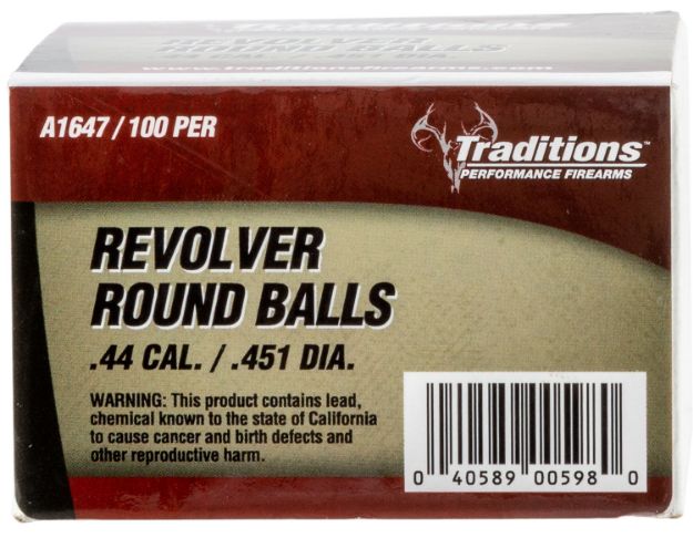Picture of TRAD A1647 REVLVR ROUND BALL .451 100