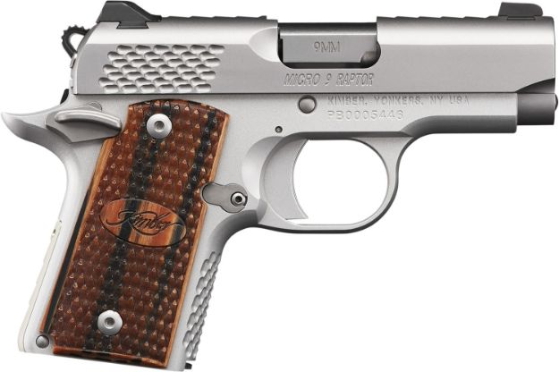 Picture of KIMBER 3300109 MICRO 9 STNLSS RAPTOR 9MM 3.15 6+1