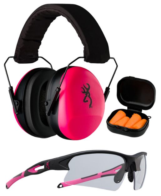 Picture of BRN 126373 RNG KIT MUFFS/EARPLUGS/GLASSES PNK