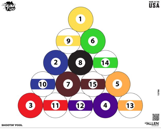 Picture of ALLEN 15786 EZ AIM FUN SHTN POOL TRGT 24X19 4PK