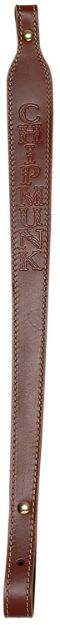 Picture of CHIPMUNK 80021 CHIPMUNK LOGO LEATHER SLING BRN