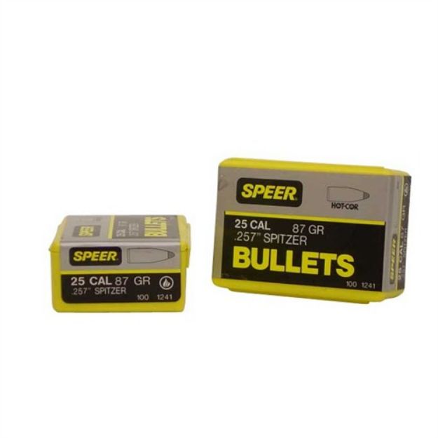 Picture of 25 Caliber (0.257'') 87Gr Spitzer 100/Box