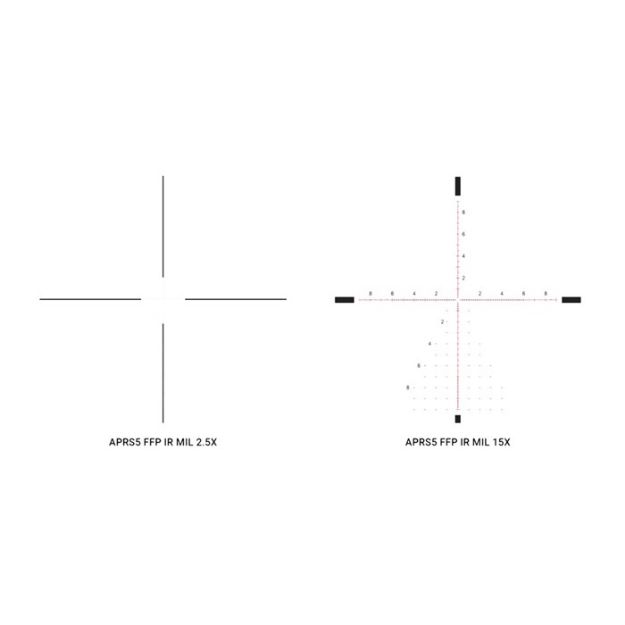 Picture of Ares Btr Gen2 2.5-15X50mm Ffp Illuminated Aprs5 Ir Mil Black