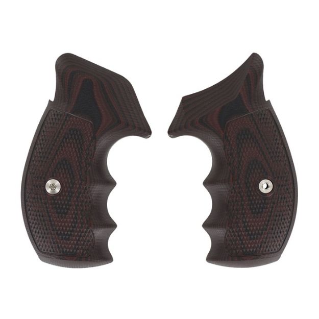 Picture of S&W K/L Frame Tac Diamond, Round Butt, Black Cherry