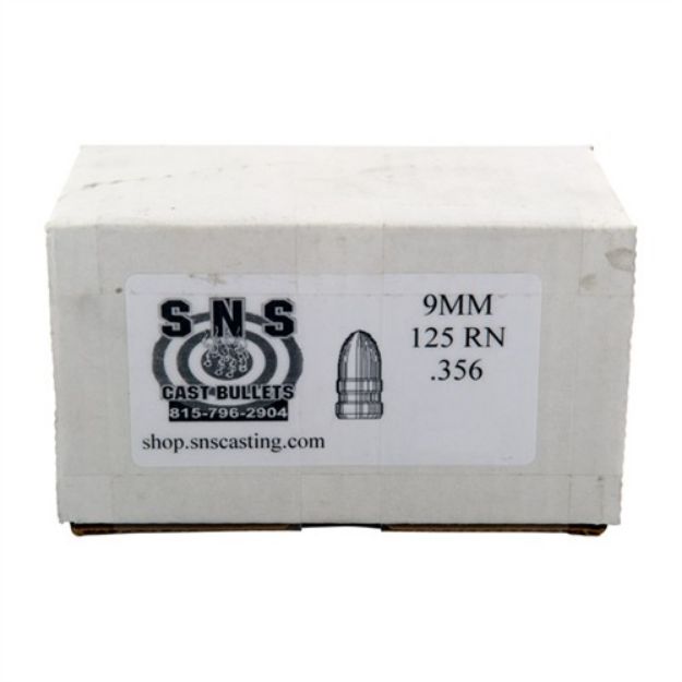 Picture of 9Mm (.356'') 125Gr Rn Lead Bullets 500/Box