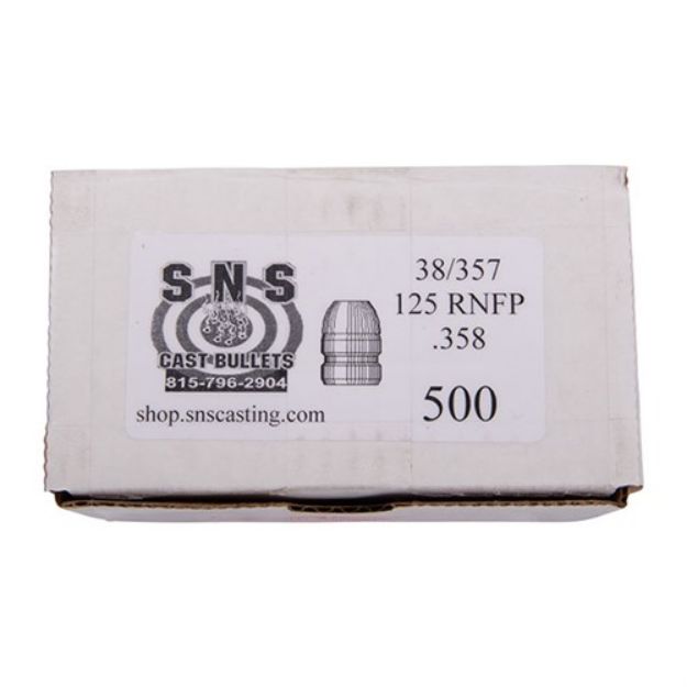 Picture of Cast 38 Cal (.358'') 125Gr Round Nose Flat Point Lead 500/Box
