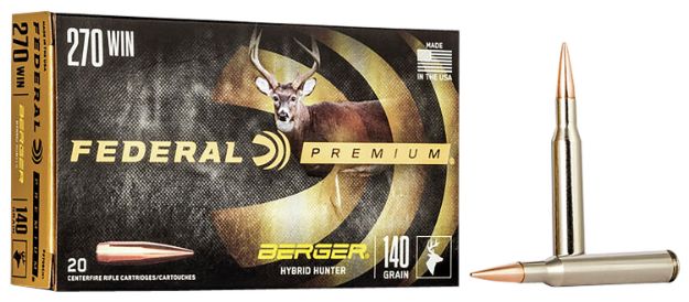 Picture of 270 Winchester 140Gr Berger Hybrid Hunter 20/Box